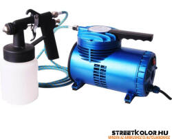 Fengda® - Fenghua Bida Permetező szett: FENGDA ® AS-06K kompresszor és szórópisztoly () (FEN.AS-06K)