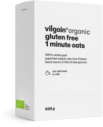 Vilgain Fulgi de ovăz instant fără gluten BIO -⁠ fulgi integrali din agricultură ecologică finlandeză, selecție atentă a boabelor întregi, terci extra aerat gata în doar un minut