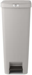 Brabantia StepUp pedálos szemetes lecsapódásgátló fedővel, 40L, 91% újrahasznosított műanyag, középszürke