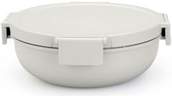 Brabantia Make & Take Salad Bowl salátástál feltét- és öntettartóval, szivárgásmentes clip-on fedővel 1, 3L, műanyag, világosszürke (206368)
