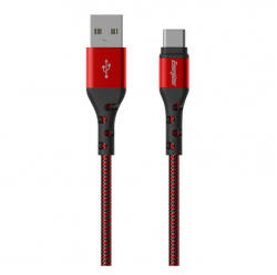 Energizer Cablu de date Energizer C520CKBL, USB 2.0, USB-C, 2m (Rosu)