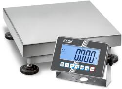 KERN SXC 30K-3 (30kg-0, 002kg) 400×300 mm IoT Line, Ipar 4.0 IP68/IP69K teljesen rozsdamentes acél digitális platform mérleg a legextrémebb igénybevételre (SXC 30K-3)