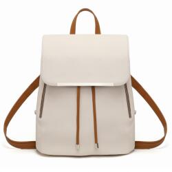 Konofactory Bézs elegáns bőr hátizsák „Majestic (R427-beige-brown)