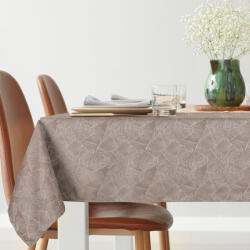  Isla banánlevél mintás jacquard asztalterítő Sötét bézs 140x260 cm (440384)