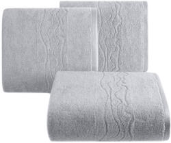  Karin pamut törölköző fényes cérnával szőtt díszítéssel Ezüst 50x90 cm (454330)