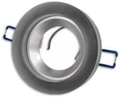 Masterled Süllyesztett halogén spotlámpa GU10 kerek fekete ezüst Mira Masterled (LVTLAM0862)