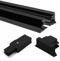 Masterled 1 fázisú, felületre szerelhető sín, matt fekete, 1, 5 m, ZX Masterled (LVTSZY0044)