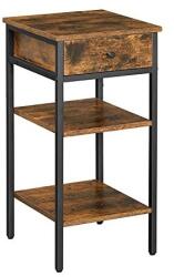 VASAGLE Éjjeliszekrény, 1 fiókos, Vasagle, LET502B01, Rusztikus barna, 35x35x70 cm (LET502B01-LR)