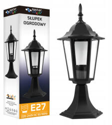 Masterled LED Kerti Lámpa Álló Kültéri Lámpás E27 Fekete IP44 Victoria 40cm Masterled (LVTOPR0370)