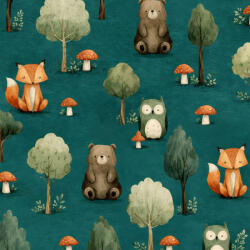 Takoy Anyag fürdőruhára UV/klór védelemmel festett állatkák Ametyst