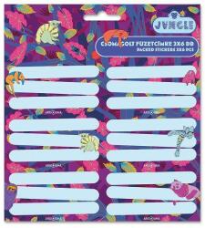 Ars Una füzetcímke 3x6 db-os - Jungle lila (53832597)