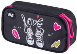 Baagl ovális tolltartó XL-es - Sneakers (A-7763) - iskolataskawebshop