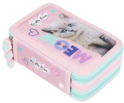 St. Majewski My Little Friend 3 emeletes cicás tolltartó, felszerelt - Fluffy Kitty (687082) - iskolataskawebshop