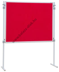 Arnulf Betzold GmbH Paraván tűzhető tábla, piros 150x120 (láb nélkül) (BD76742)