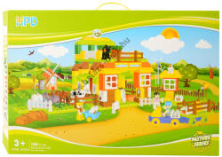  Farm építőkocka készlet, műanyag - 163 db-os (MJ009438)