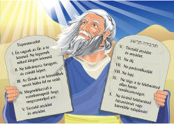 Balázs-Diák Zrt Mózes és a tízparancsolat tabló - 60 x 85 cm (BD-142)