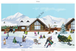 Balázs-Diák Zrt Oktató tabló - Tél - Német nyelven (BD-1188-N)