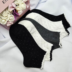 Aura Via Női titokzokni, fekete-fehér pöttyös 5 pár/cs 38-41 64325