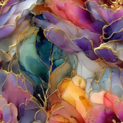 Takoy Dekoratív pamut Takoy lila absztrakció