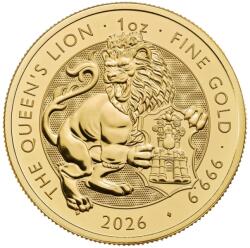 Royal Mint | Queen's Lion 1 uncia | Tudor Beasts | 2026 | aranyérme (9408149)