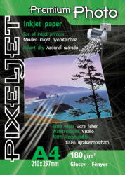 Pixeljet Premium Photo Inkjet Fotópapír A4 - 180 g/m2, Fényes