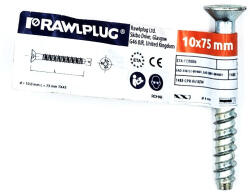 Koelner - Rawlplug Betoncsavar süllyesztett fejű 10, 0x75mm horganyzott CE-ETA - bakonykotoelem - 255 Ft