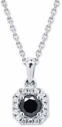 White & Black Briliáns fekete gyémánt medál - 0, 35 karát (AU14422)