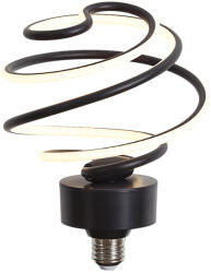 LUEDD E27 LED dekorációs izzó fekete spirállal 6W 370 lm 3000K (03364)