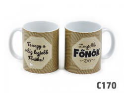  „A világ legjobb főnöke bögre - ajándék főnököknek (C170)