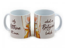  „Az otthon ott van, ahol a kutyád lakik - kutyás bögre (CQ04373)