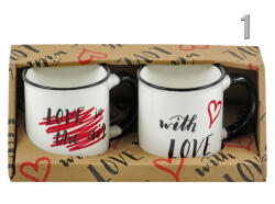  With Love - romantikus bögre szett (2 db) (4977696)