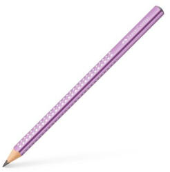 Faber-Castell Grafitceruza, B, háromszögletű, FABER-CASTELL "Sparkle Jumbo", metál lila (TFC111663) - officepantry