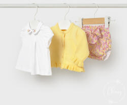  MAYORAL 3RÉSZES GYÖNYÖRŰ SZETTJE (0, 2-4 hónap-65 cm)