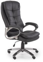 HM Scaun directorial Hm Preston, Robust, Piele ecologica, Inaltime reglabila, Mecanism balans, 100 Kg, Negru (00003490)