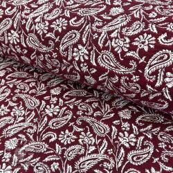  Dekorációs anyag jacquard Mumbai allover bordeaux