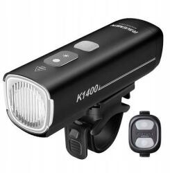 RAVEMEN Kerékpár első lámpa Ravemen K1400 Ai fekete 1400 lumen Usb C Távirányító (K040001602)