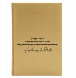  Könyvnaptár A5 2026 Arany Napi tervező Idézet Antony De Mello Wz (Kalendarz A5 2026 Cytat Antony De Mello)