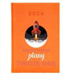  Naptár A5 2026 Narancssárga Tervező Földöntúli Tervek Fiúnak| Férj (Kalendarz Pomarańczowy Nieziemskie Plany)