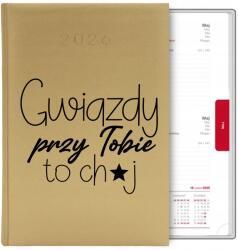  Könyvnaptár Arany A5 2026 Tervező Ajándék Csillag Melletted Ch*j (Kalendarz a5 2026 TERMINARZ PLANER ORGANIZER)