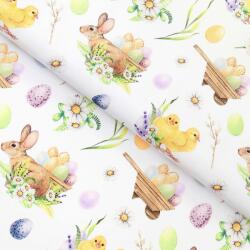 Goldea húsvéti teflon szövet terítőknek - húsvéti szimbólumok 160 cm