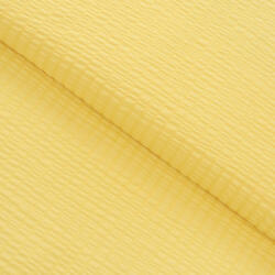 Goldea pamut krepp anyag - sárga 160 cm