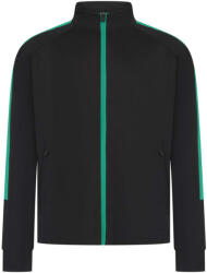 Finden + Hales FHLV873 gyerek kötött melegítő felső - black/emerald színben (fhlv873bl/em-11/12)