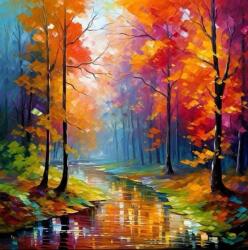 NORIMPEX - Puzzle Tablou Diamant: Pace în pădure 30x40cm - 1 - 39 piese