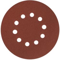 Detoolz Set 10 discuri abrazive P120, 215 mm, 10 gauri, pentru slefuit - Detoolz (DZ-C272)