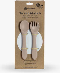 Petite&Mars Szilikon evőeszközök TAKE&MATCH - Desert Sand 6m+