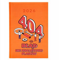  Naptár A5 2026 Narancssárga Határidőnapló Hiba 404 Nem található Tervek