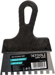 Detoolz Spaclu zimtat Detoolz 150x8 mm pentru aplicare adeziv, maner ergonomic (DZ-CC1042-G01)