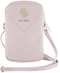 GUESS Geanta universala Guess Zip Triangle 4G compatibila cu dispozitive de pana la 8.9 inch, Roz (3666339210632)