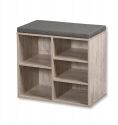 KESPER , Cipőtartó ülőpárnával, fehér lime dekorációval (15911k)