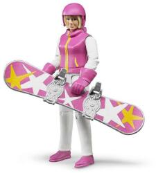 BRUDER Figurina femeie cu snowboard, Bruder 60420 (60420) Figurina